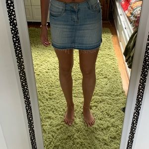 Denim miniskirt